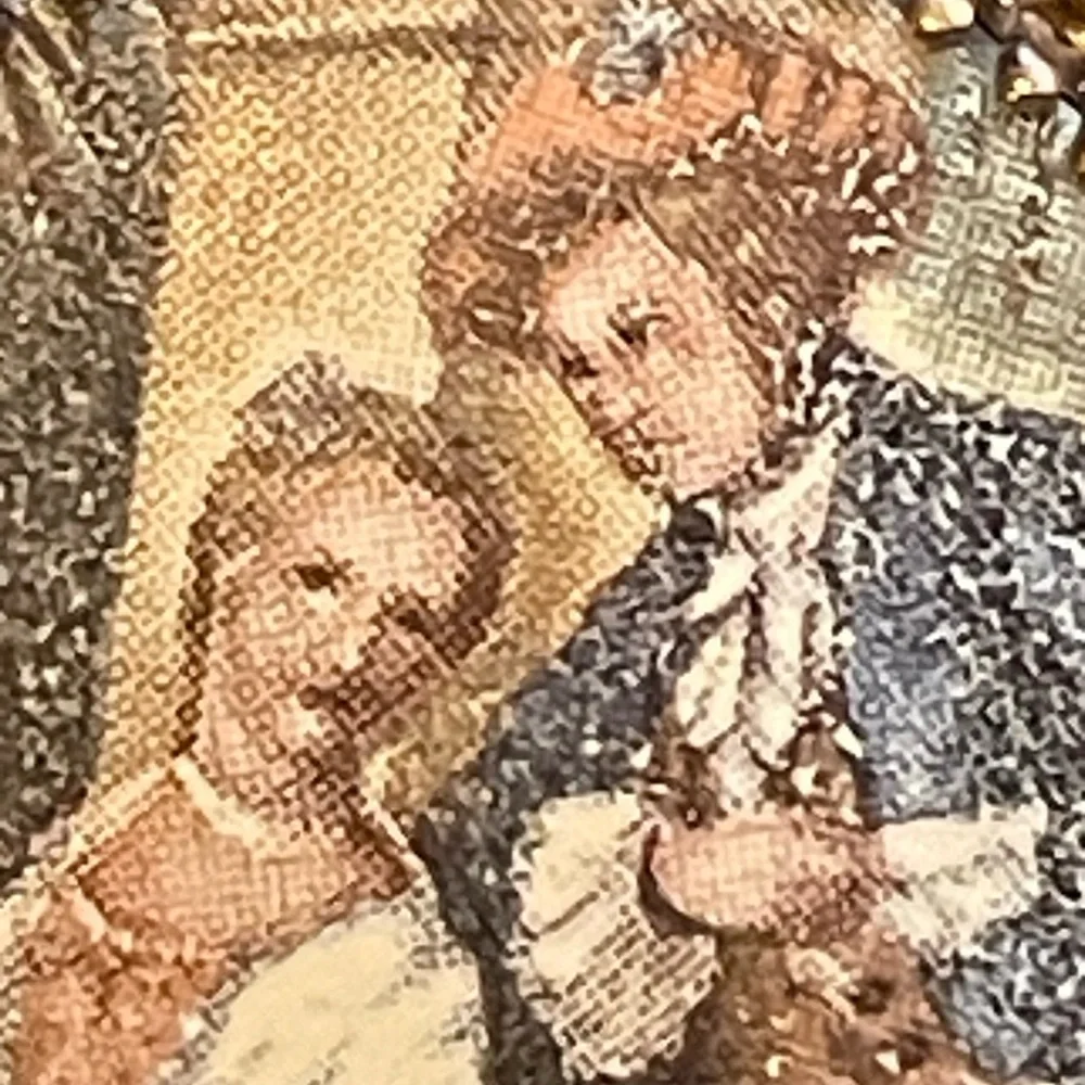 Whiting & Davis Vintage Gold Oval Brooch with 18th C Romantic Scene - Picture 5 of 10